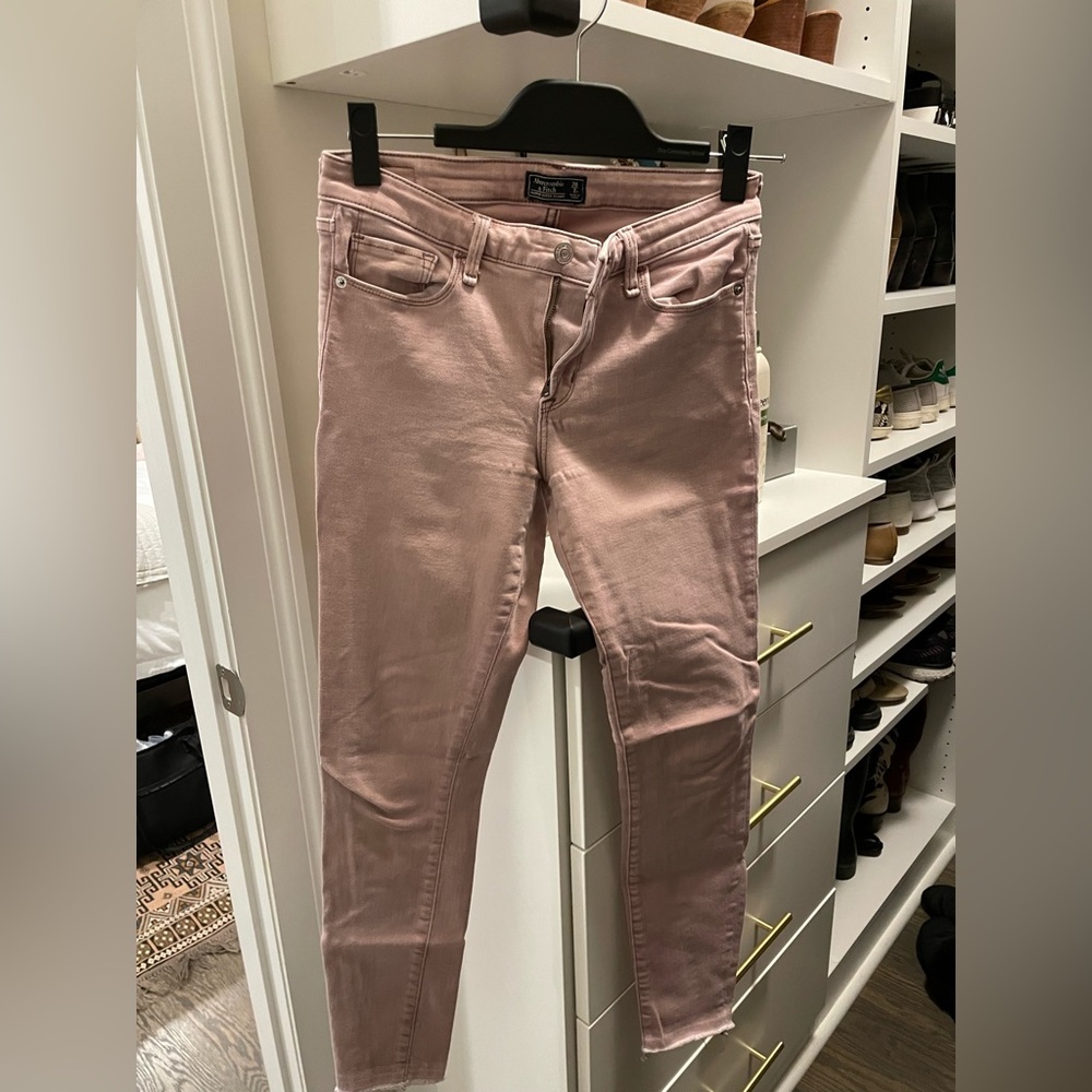 Abercrombie & Fitch Super Skinny Women’s Pink Jeans